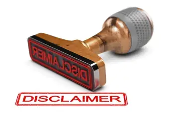 Legal Disclaimer rubber stamp